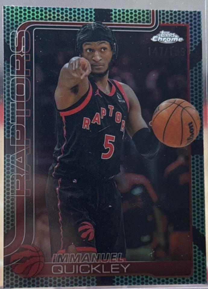 Immanuel Quickley [Aqua Basketball Refractor] #212