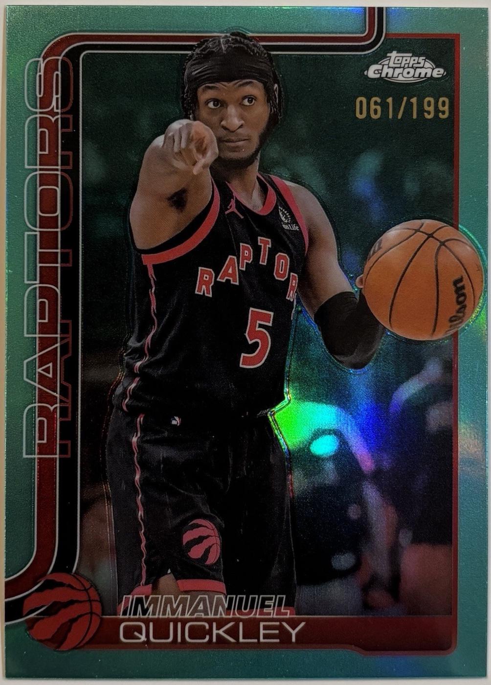 Immanuel Quickley [Aqua Refractor] #212
