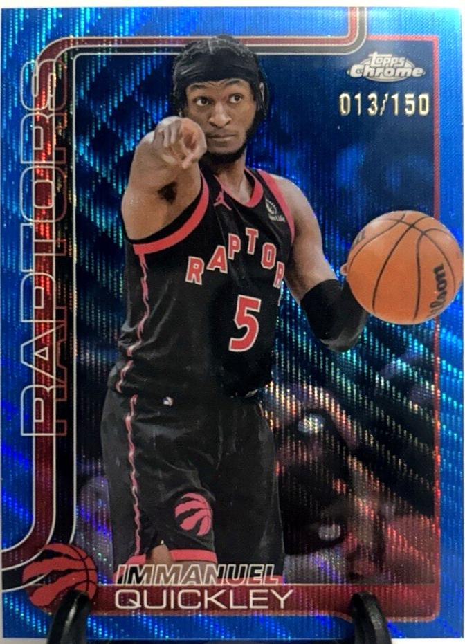 Immanuel Quickley [Blue Wave Refractor] #212