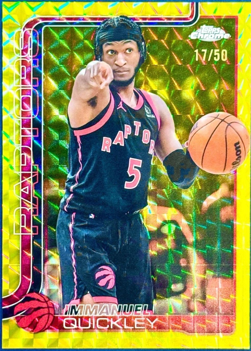 Immanuel Quickley [Gold Geometric Refractor] #212