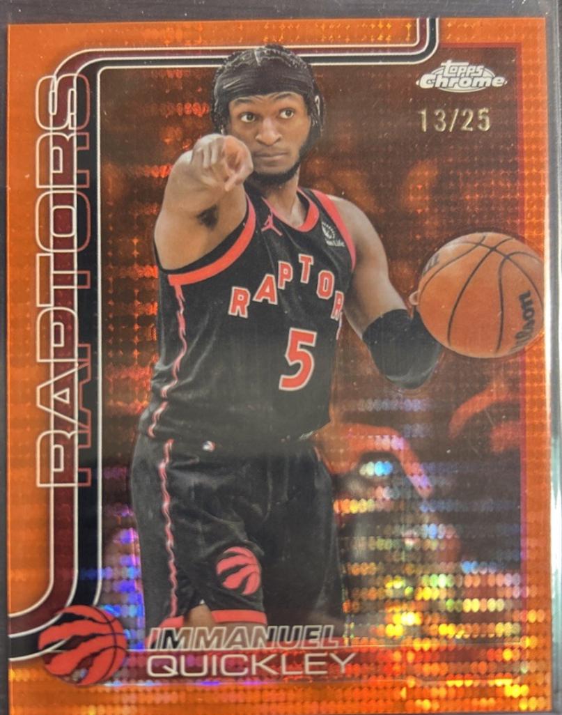 Immanuel Quickley [Orange Basketball Refractor] #212