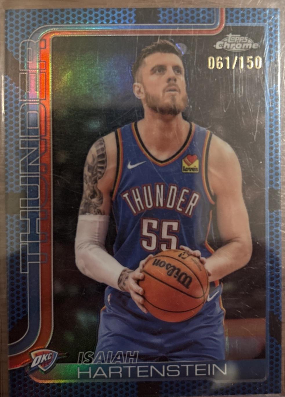 Isaiah Hartenstein [Blue Basketball Refractor] #181
