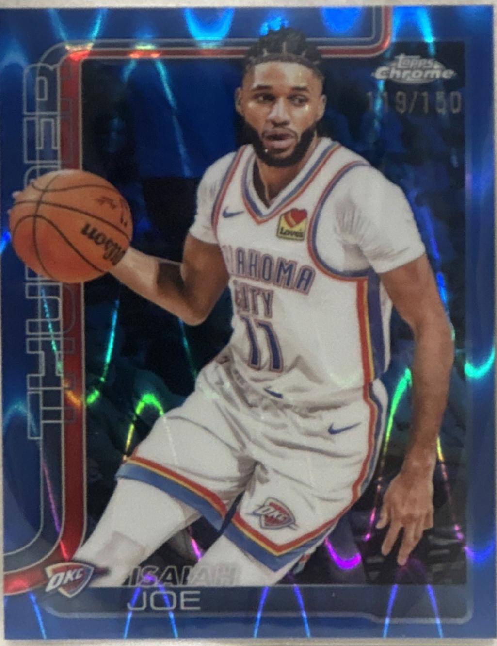 Isaiah Joe [Blue Basketball Refractor] #121