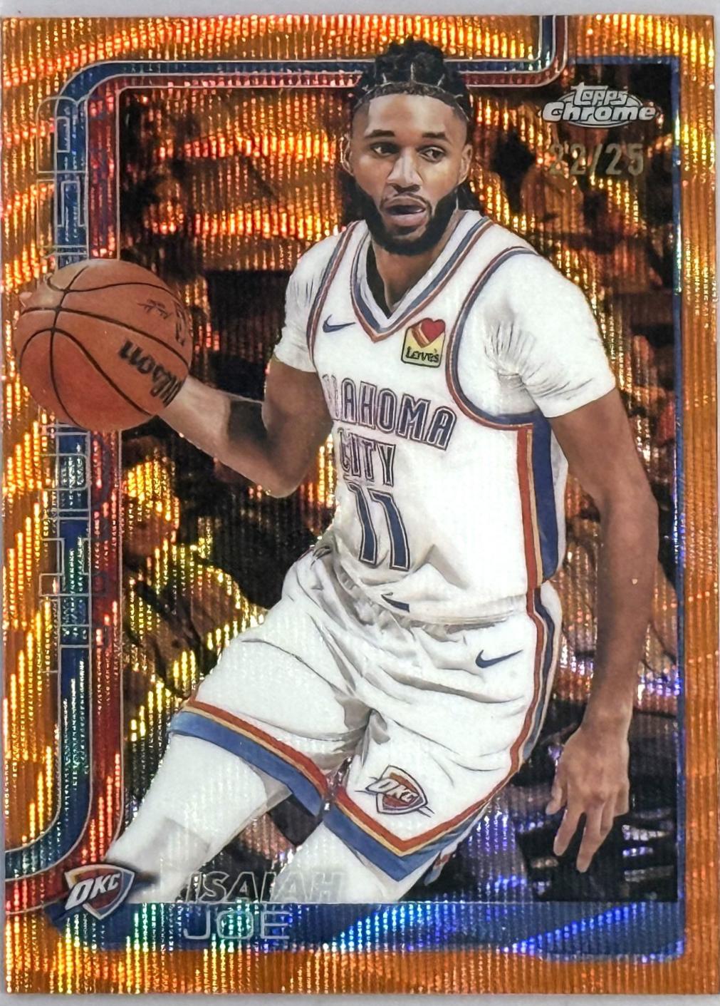Isaiah Joe [Orange Wave Refractor] #121