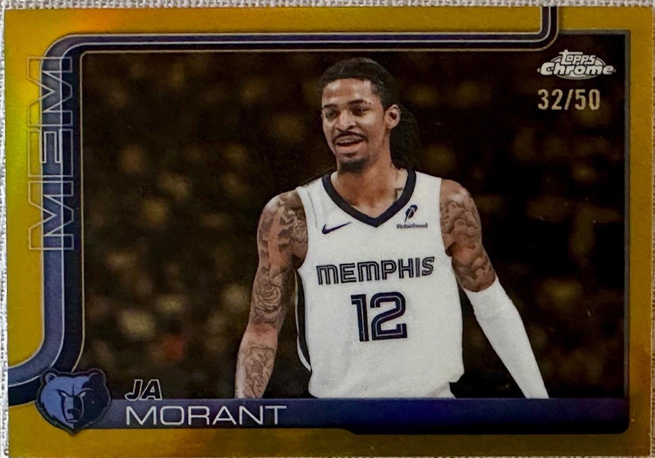 Ja Morant [Gold Basketball Refractor] #158