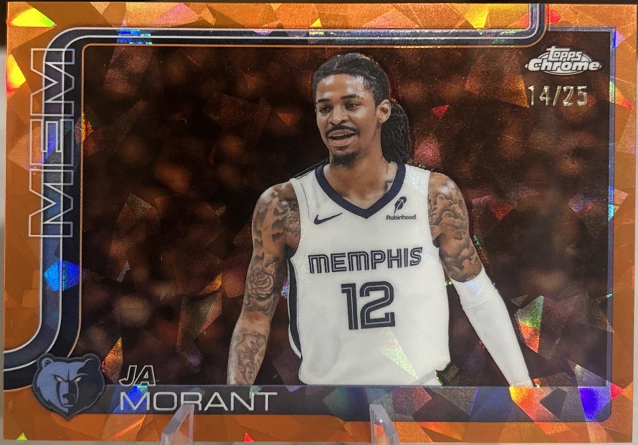 Ja Morant [Orange Basketball Refractor] #158