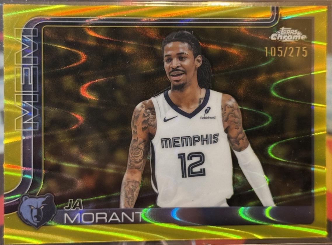 Ja Morant [RayWave Yellow Refractor] #158