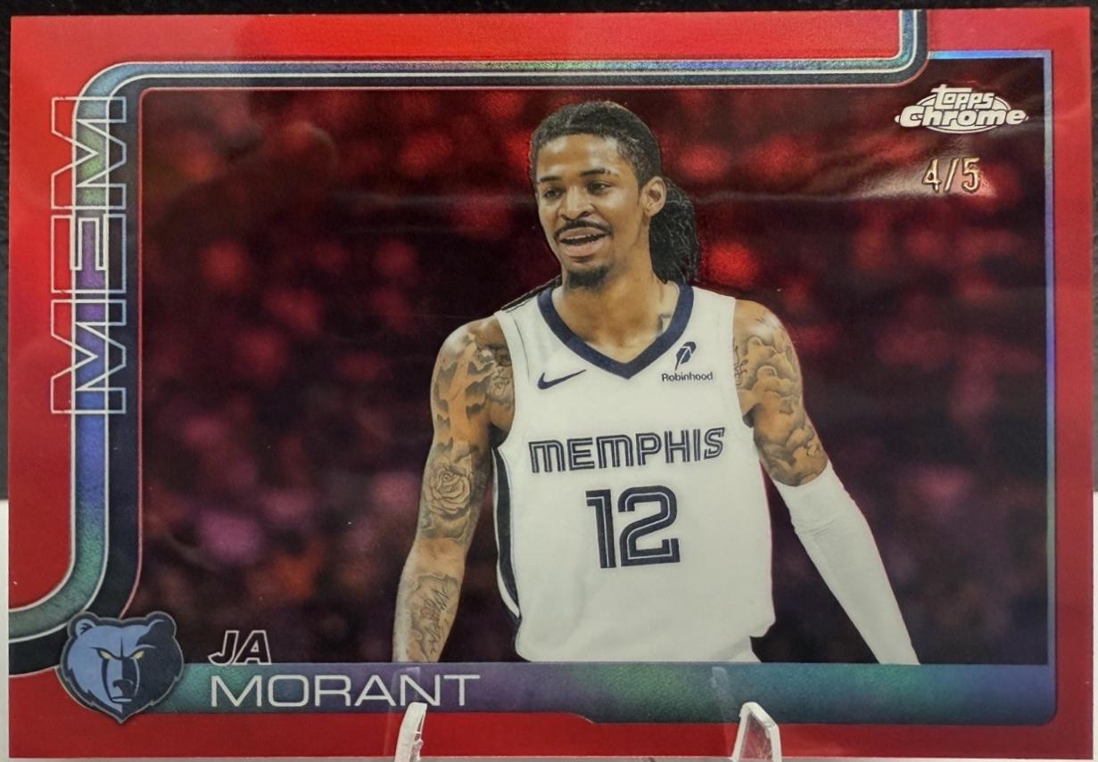 Ja Morant [Red Basketball Refractor] #158