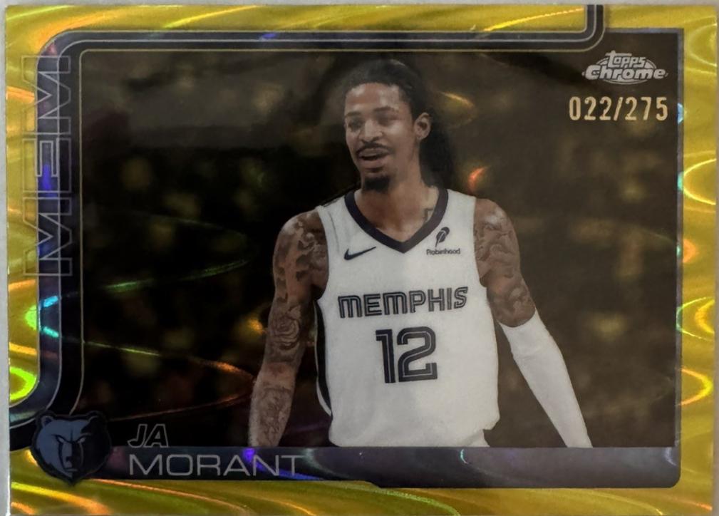 Ja Morant [Yellow Refractor] #158