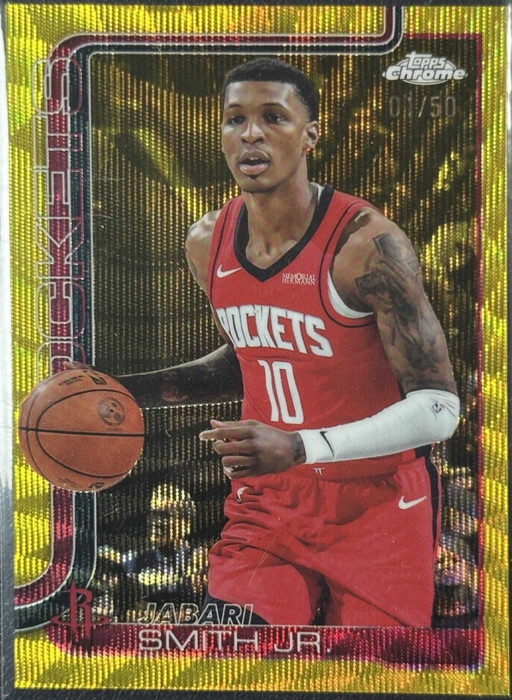 Jabari Smith Jr. [Gold Wave Refractor] #62