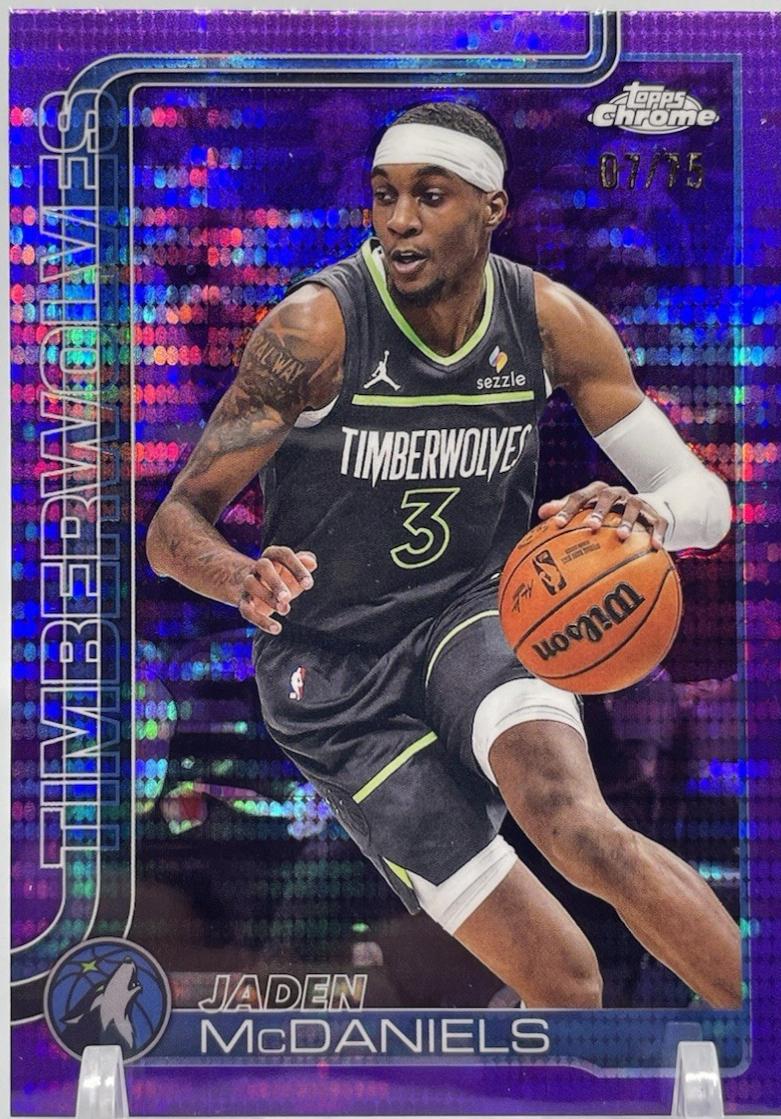 Jaden McDaniels [Pulsar Purple Refractor] #176