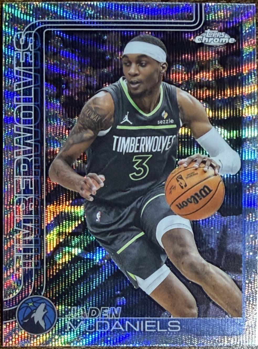 Jaden McDaniels [Silver Refractor] #176