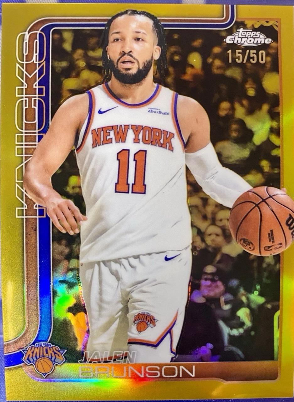 Jalen Brunson [Gold Basketball Refractor] #101