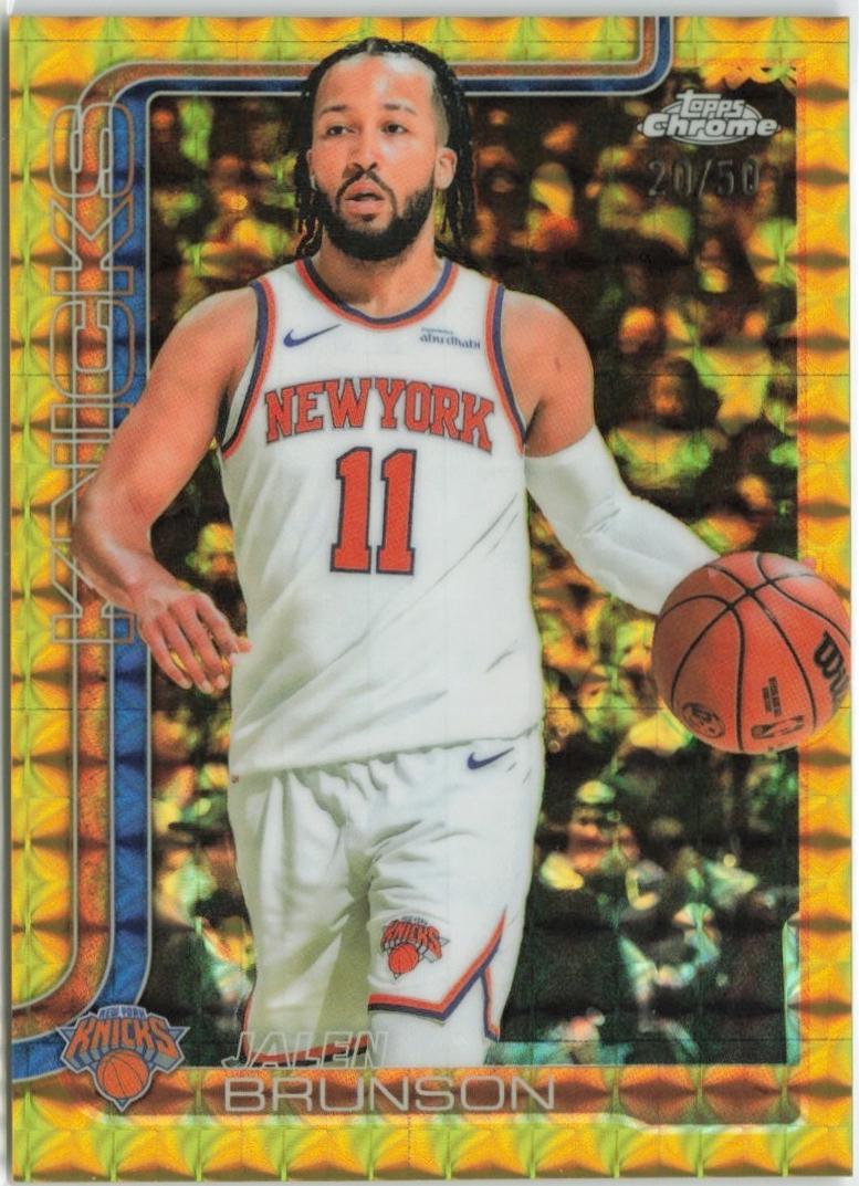 Jalen Brunson [Gold Geometric Refractor] #101
