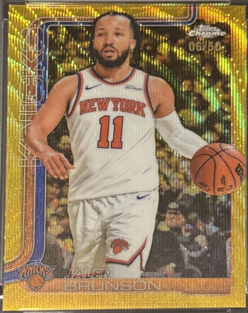 Jalen Brunson [Gold Wave Refractor] #101