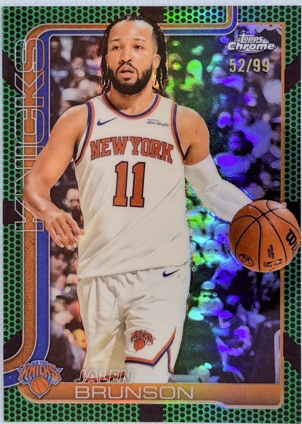 Jalen Brunson [Green Basketball Refractor] #101