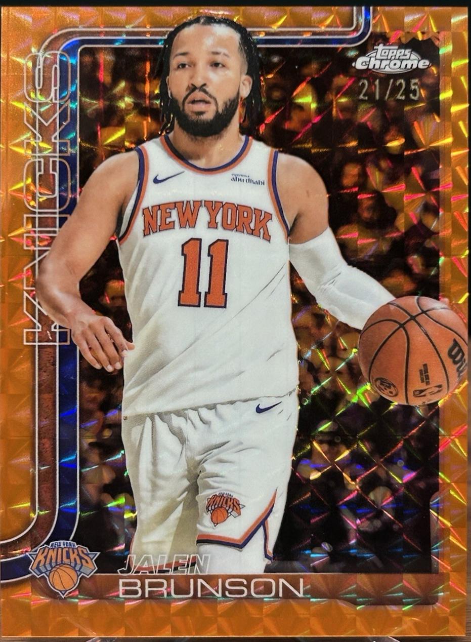 Jalen Brunson [Orange Geometric Refractor] #101