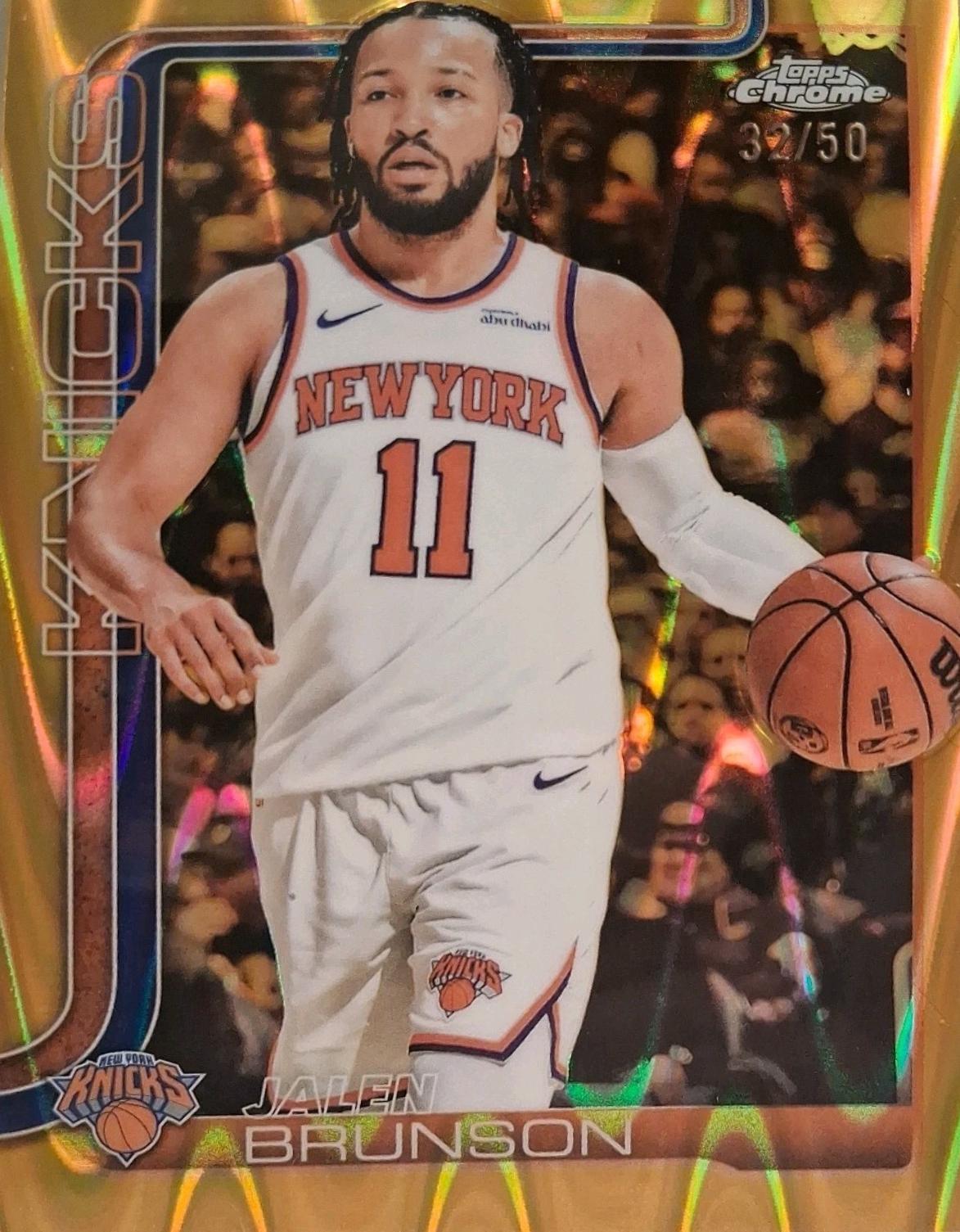 Jalen Brunson [RayWave Gold Refractor] #101