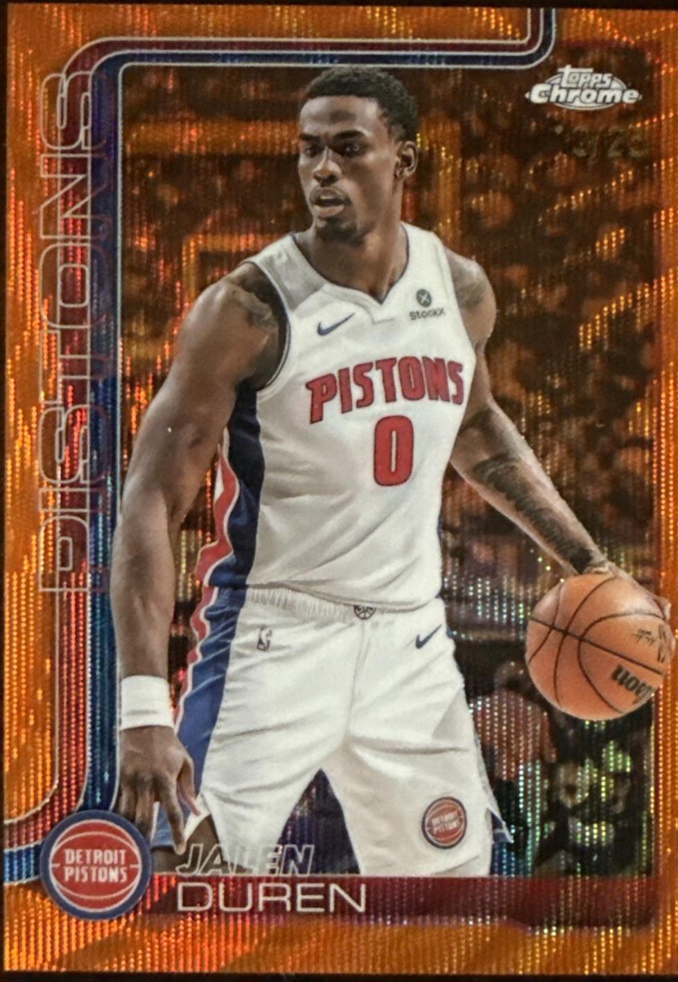 Jalen Duren [Orange Wave Refractor] #57