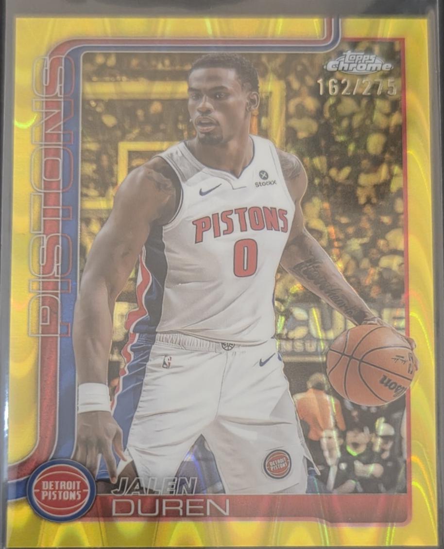 Jalen Duren [Yellow Basketball Refractor] #57