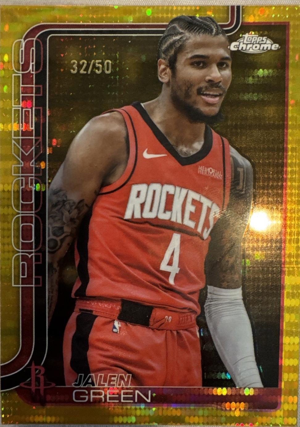 Jalen Green [Gold Basketball Refractor] #58