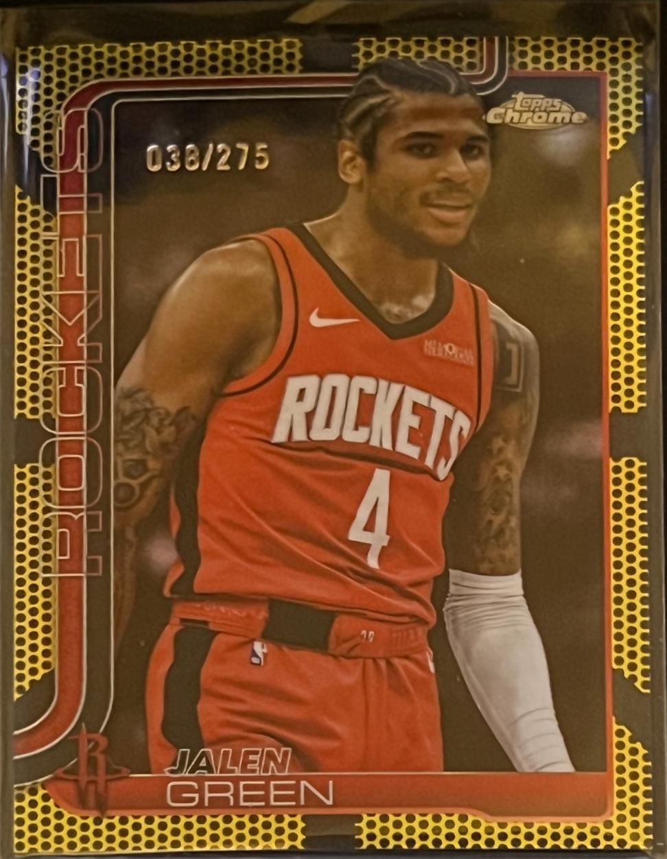 Jalen Green [Yellow Basketball Refractor] #58