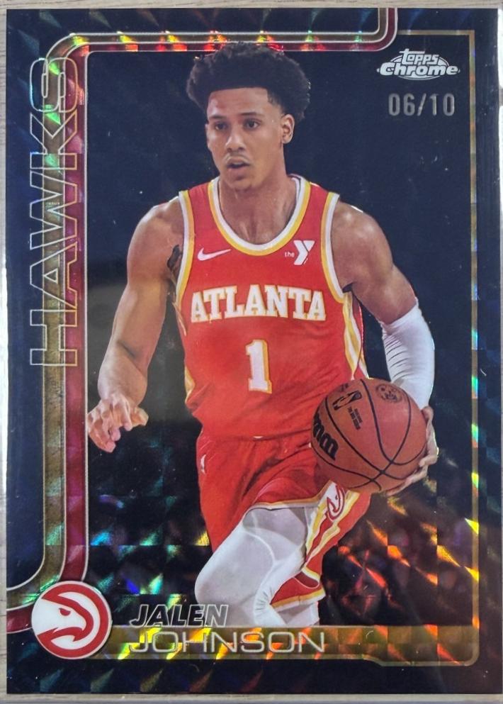 Jalen Johnson [Black Geometric Refractor] #56