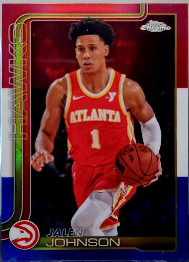 Jalen Johnson [Red White Blue Refractor] #56