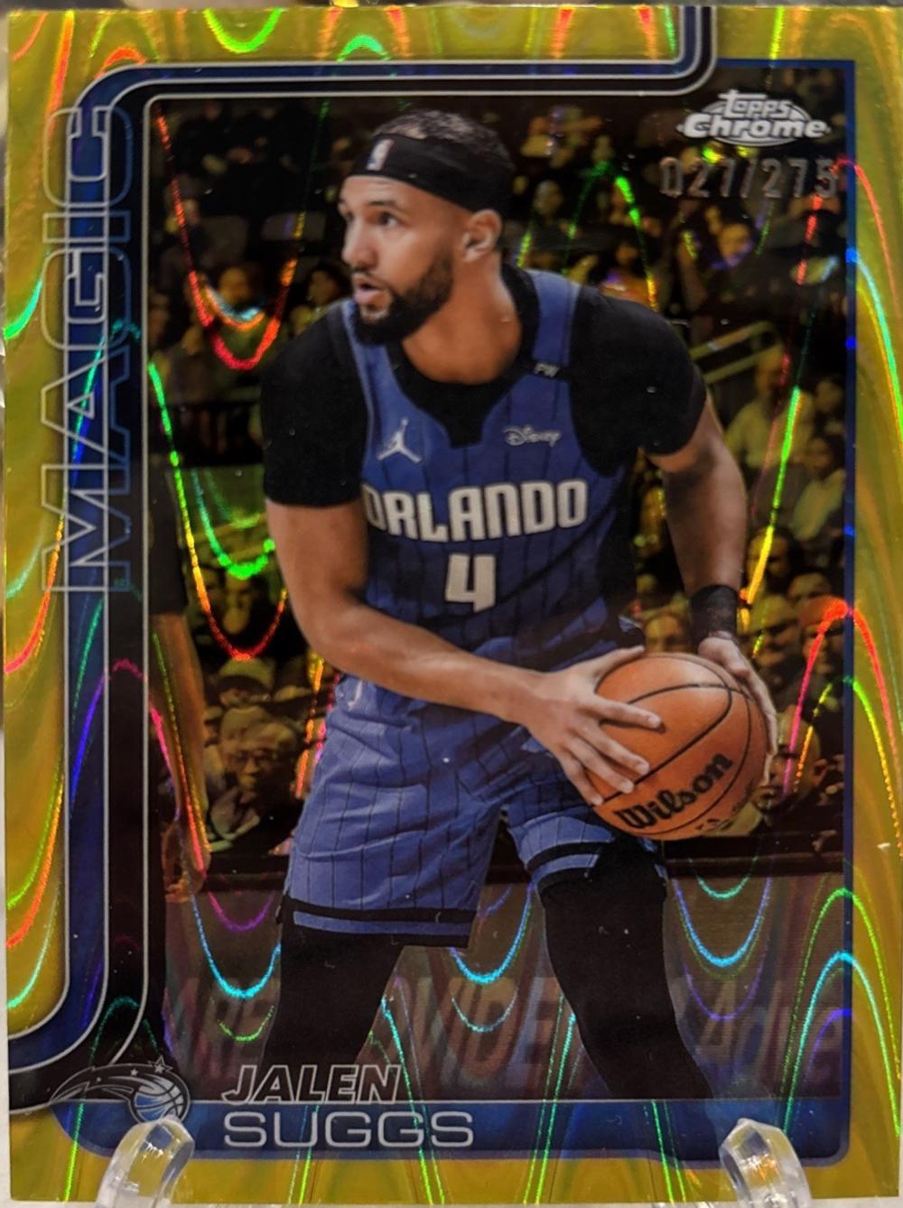 Jalen Suggs [Yellow Basketball Refractor] #115