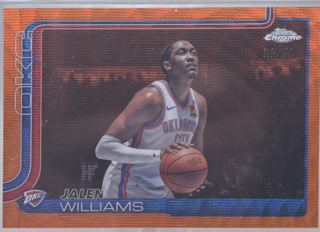 Jalen Williams [Orange Basketball Refractor] #187