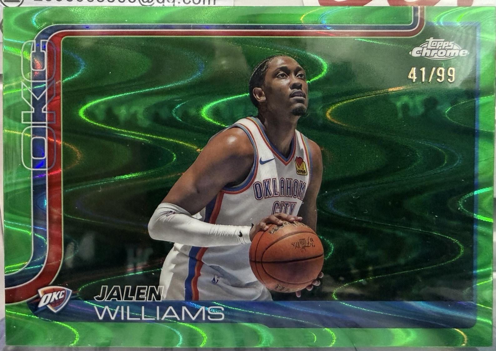 Jalen Williams [RayWave Green Refractor] #187