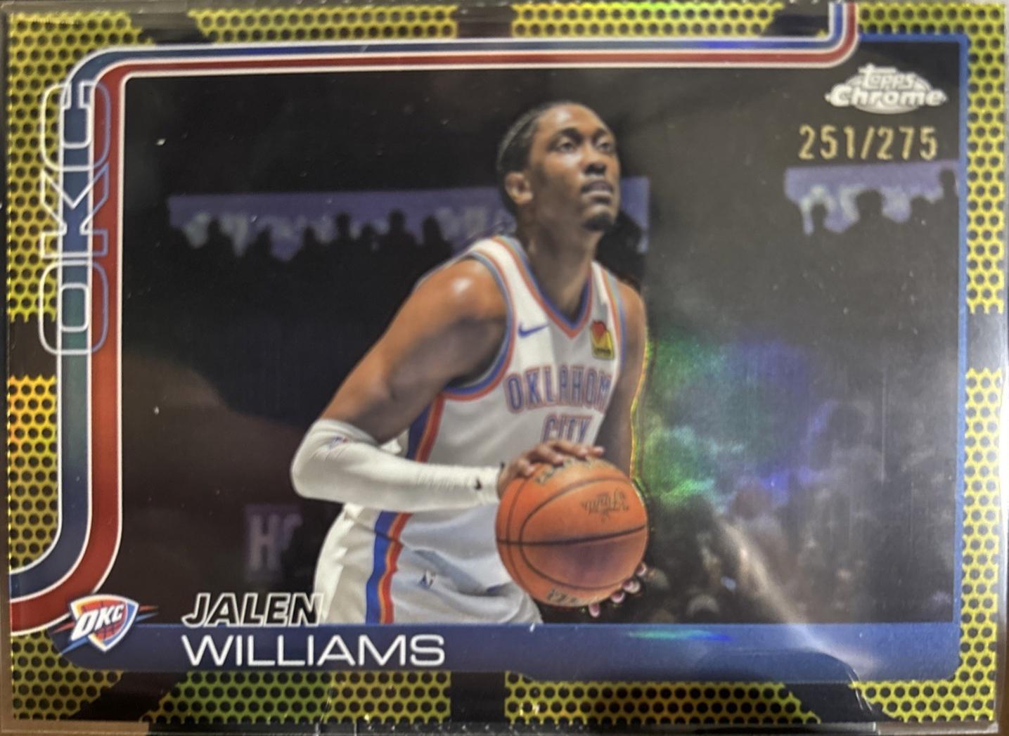 Jalen Williams [Yellow Basketball Refractor] #187