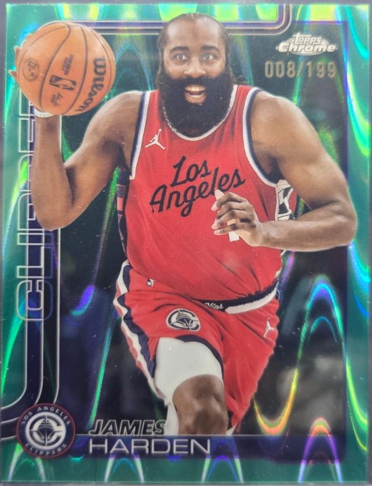 James Harden [Aqua Basketball Refractor] #54