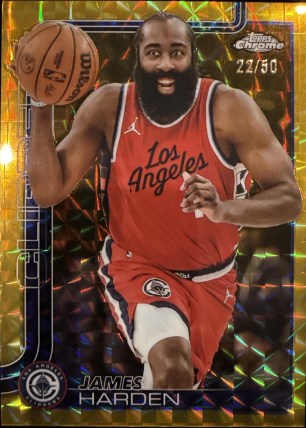 James Harden [Gold Geometric Refractor] #54