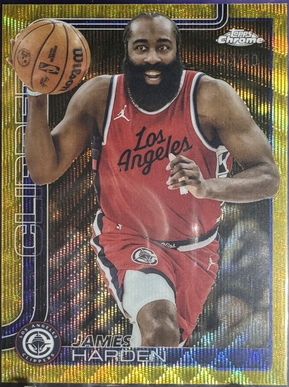 James Harden [Gold Wave Refractor] #54