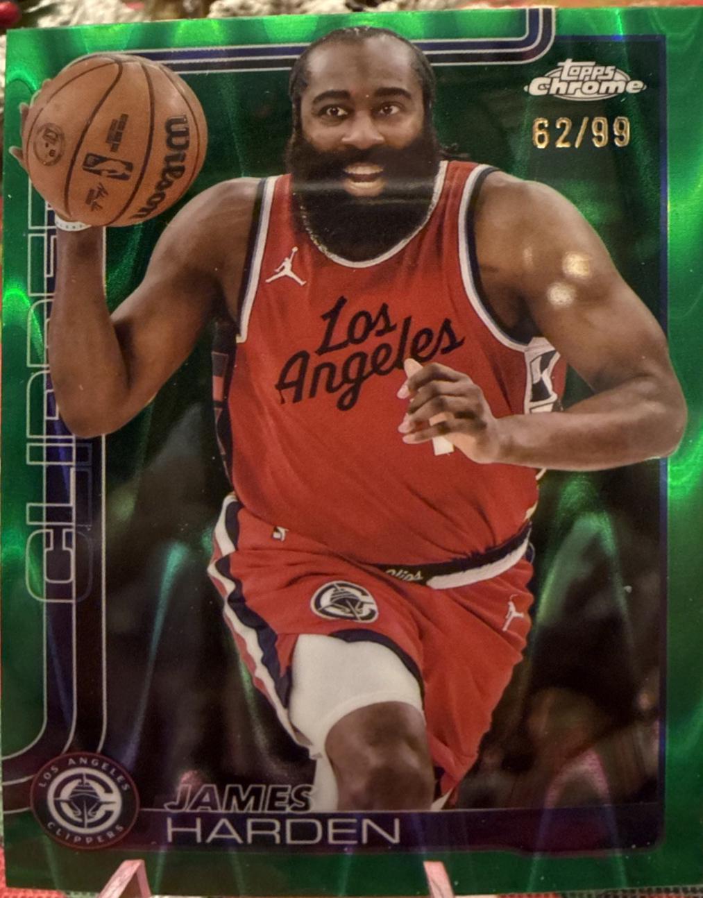 James Harden [Green Wave Refractor] #54