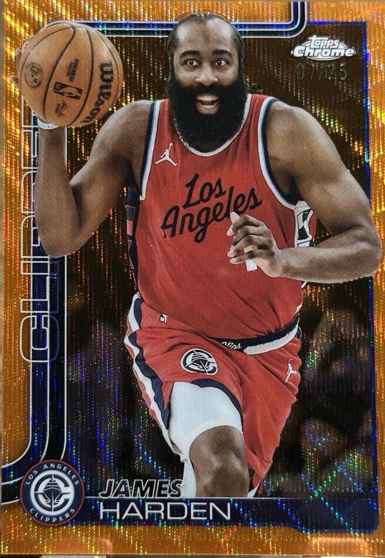 James Harden [Orange Wave Refractor] #54