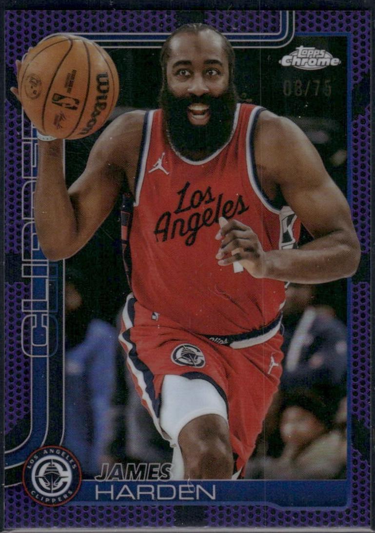 James Harden [Purple Basketball Refractor] #54
