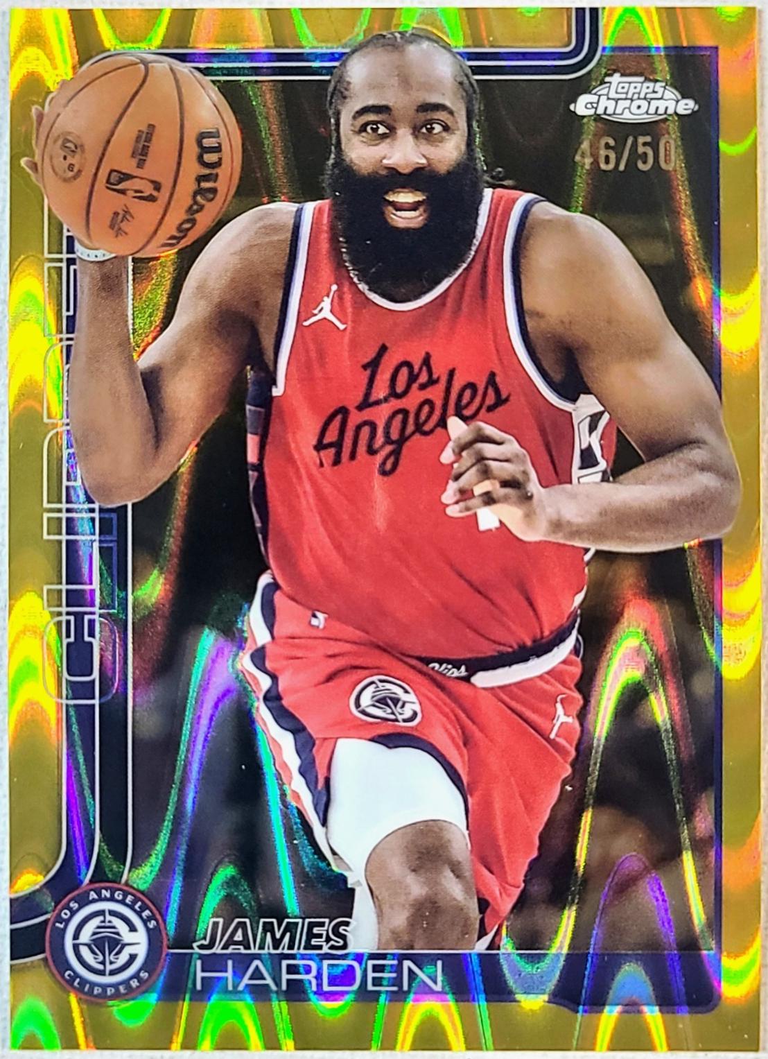 James Harden [RayWave Gold Refractor] #54