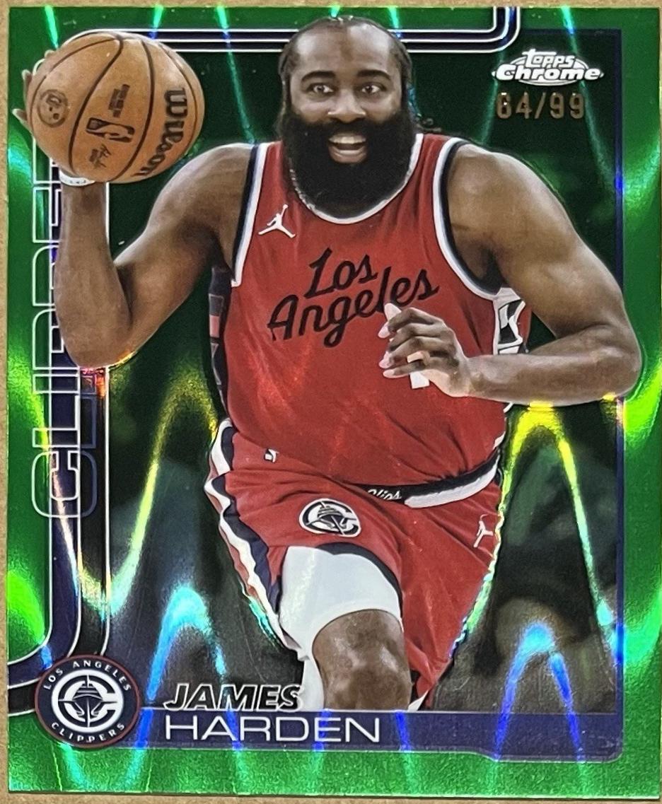James Harden [RayWave Green Refractor] #54