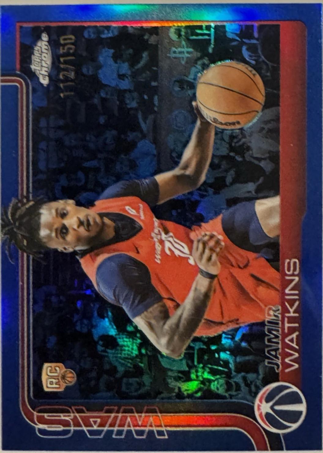 Jamir Watkins [Blue Basketball Refractor] #294