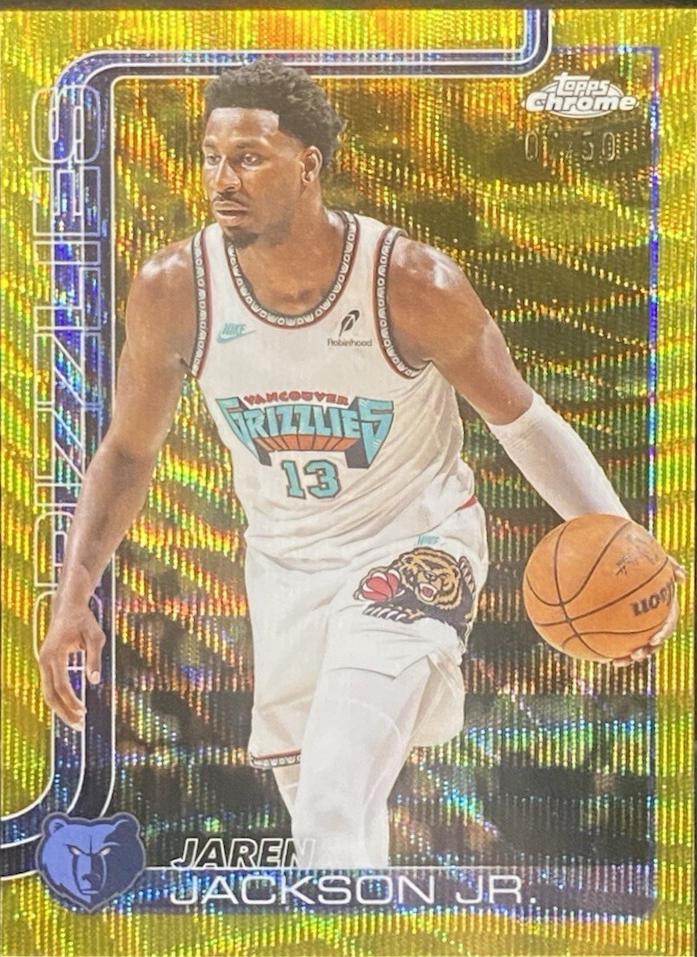 Jaren Jackson Jr. [Gold Wave Refractor] #163