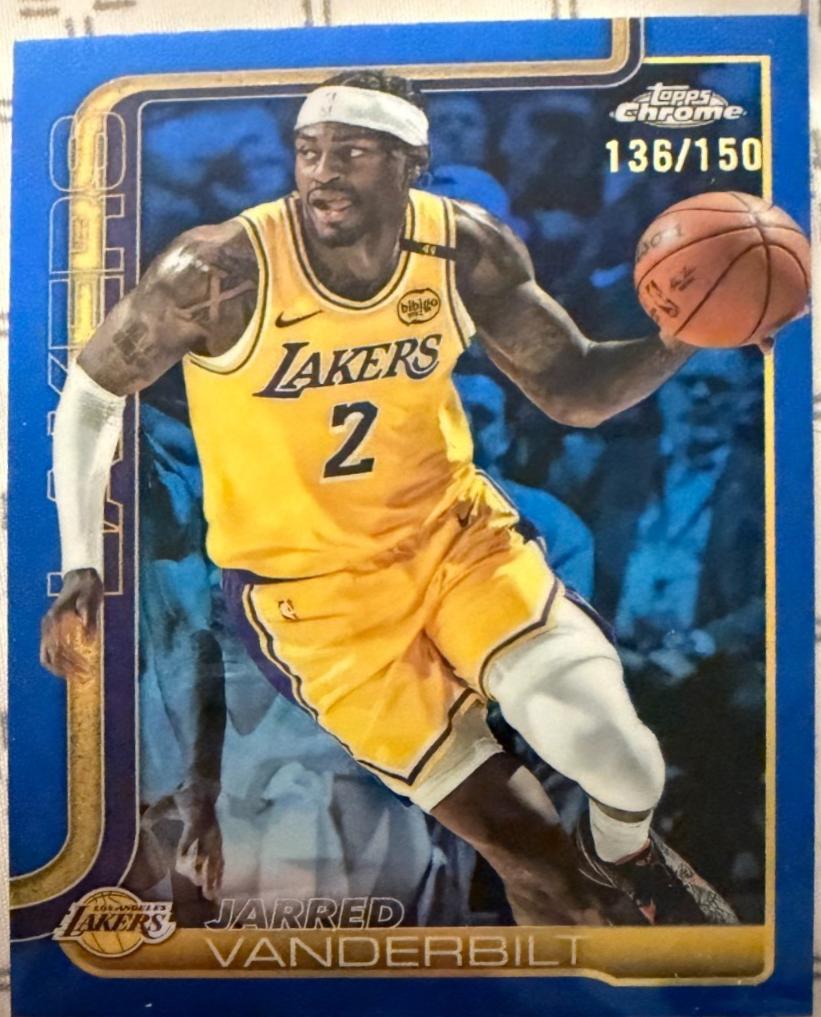 Jarred Vanderbilt [Blue Basketball Refractor] #154