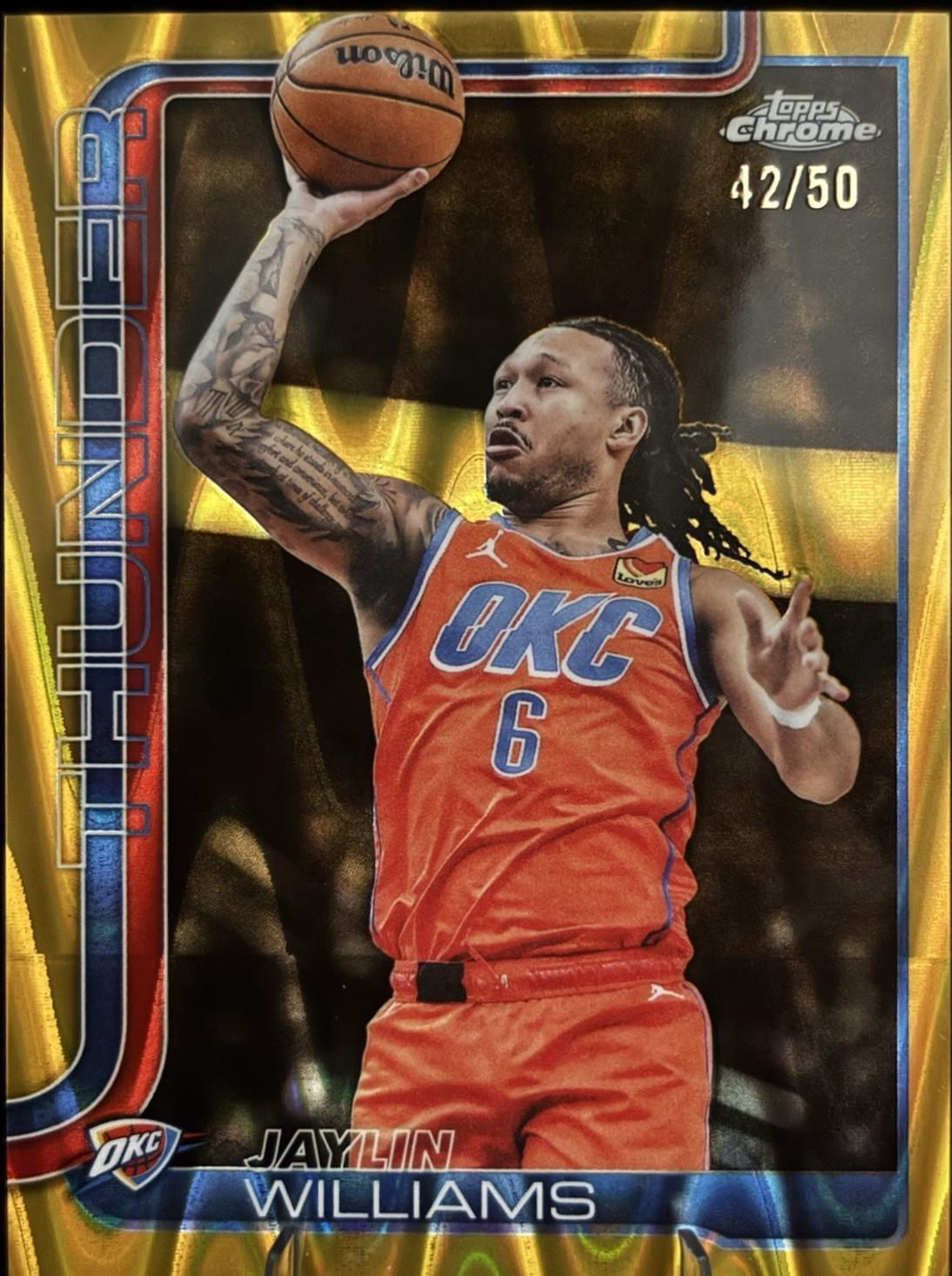 Jaylin Williams [RayWave Gold Refractor] #105