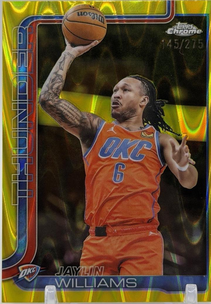 Jaylin Williams [RayWave Yellow Refractor] #105