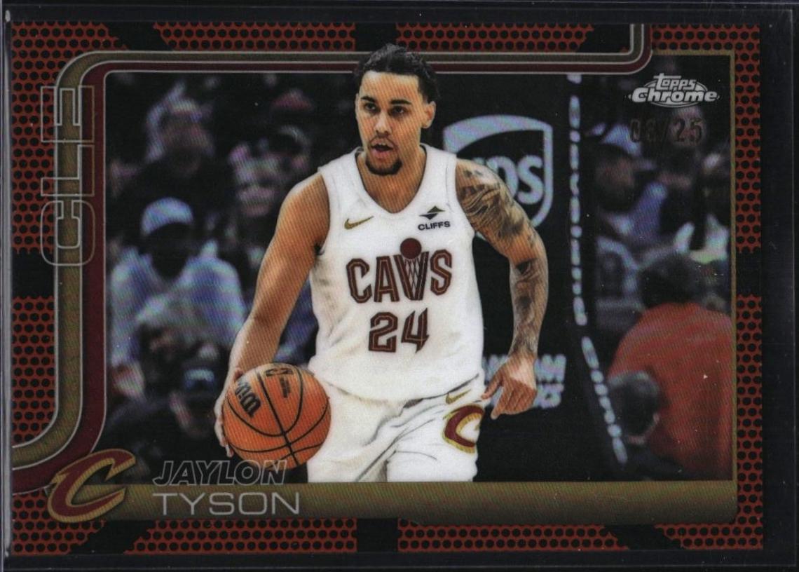 Jaylon Tyson [Orange Basketball Refractor] #50