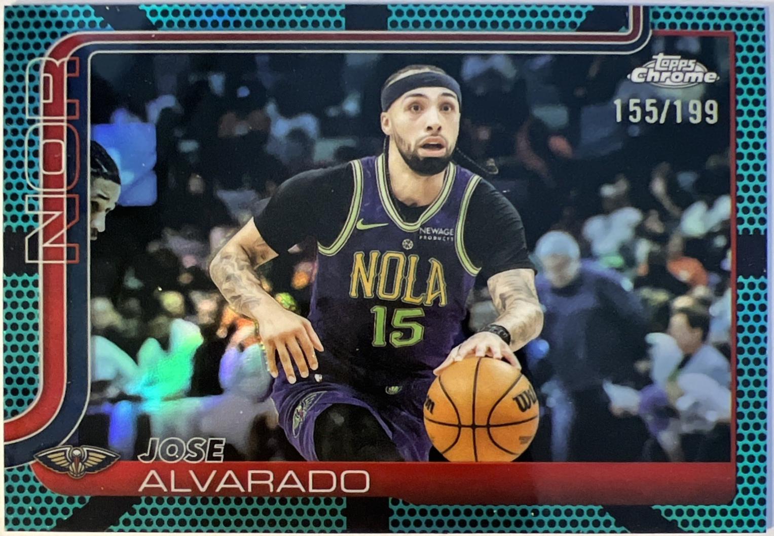 Jose Alvarado [Green Basketball Refractor] #144