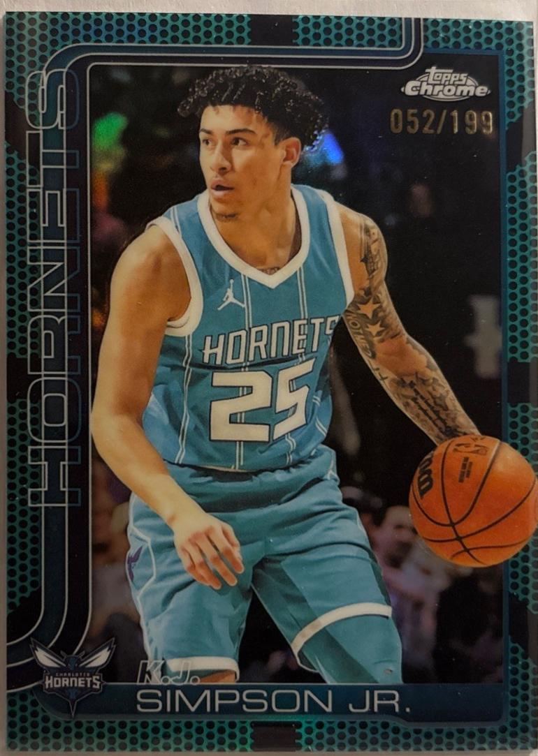 K.J. Simpson Jr. [Aqua Basketball Refractor] #45