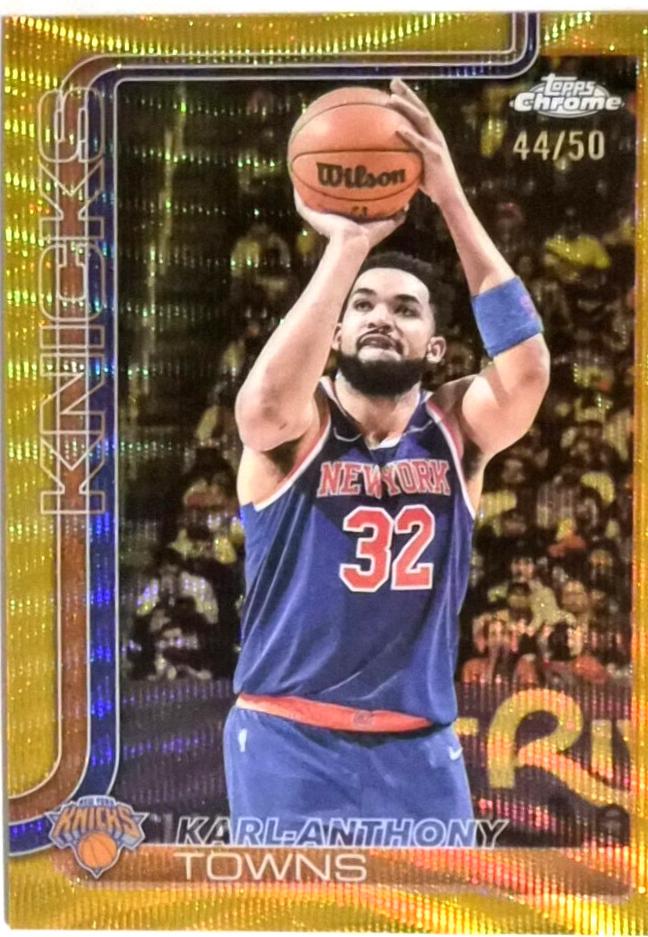 Karl-Anthony Towns [Gold Wave Refractor] #179