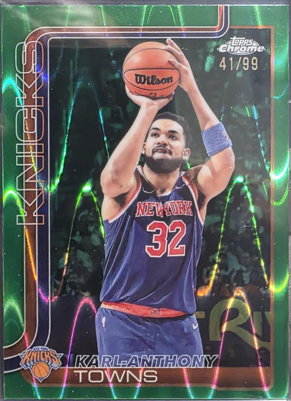 Karl-Anthony Towns [RayWave Green Refractor] #179